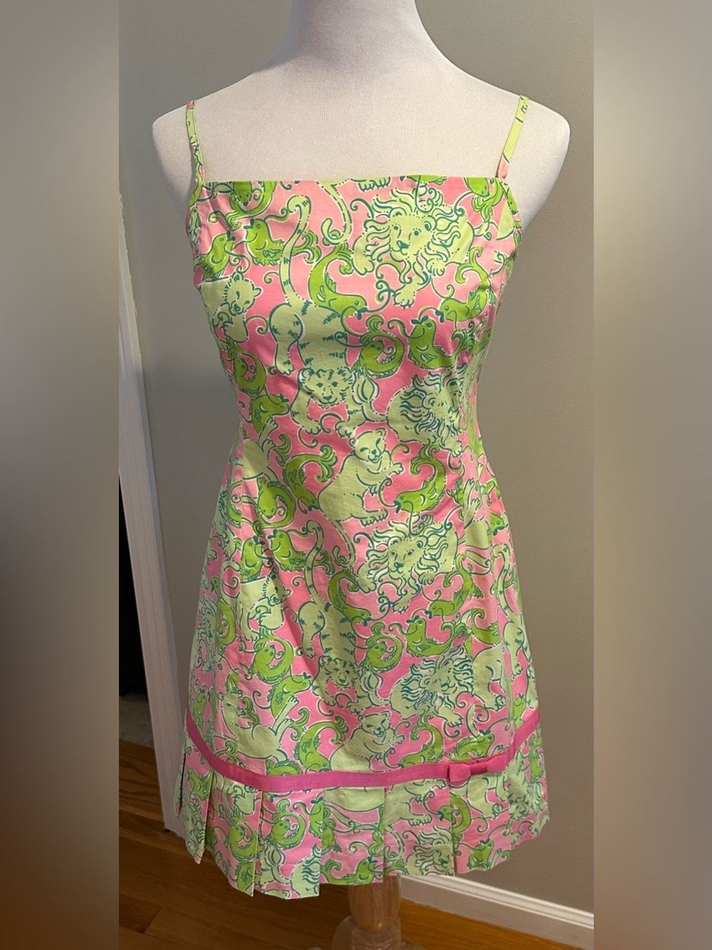 Lilly Pulitzer Vintage Dress Fried Catfish Size 8 EUC Y2K